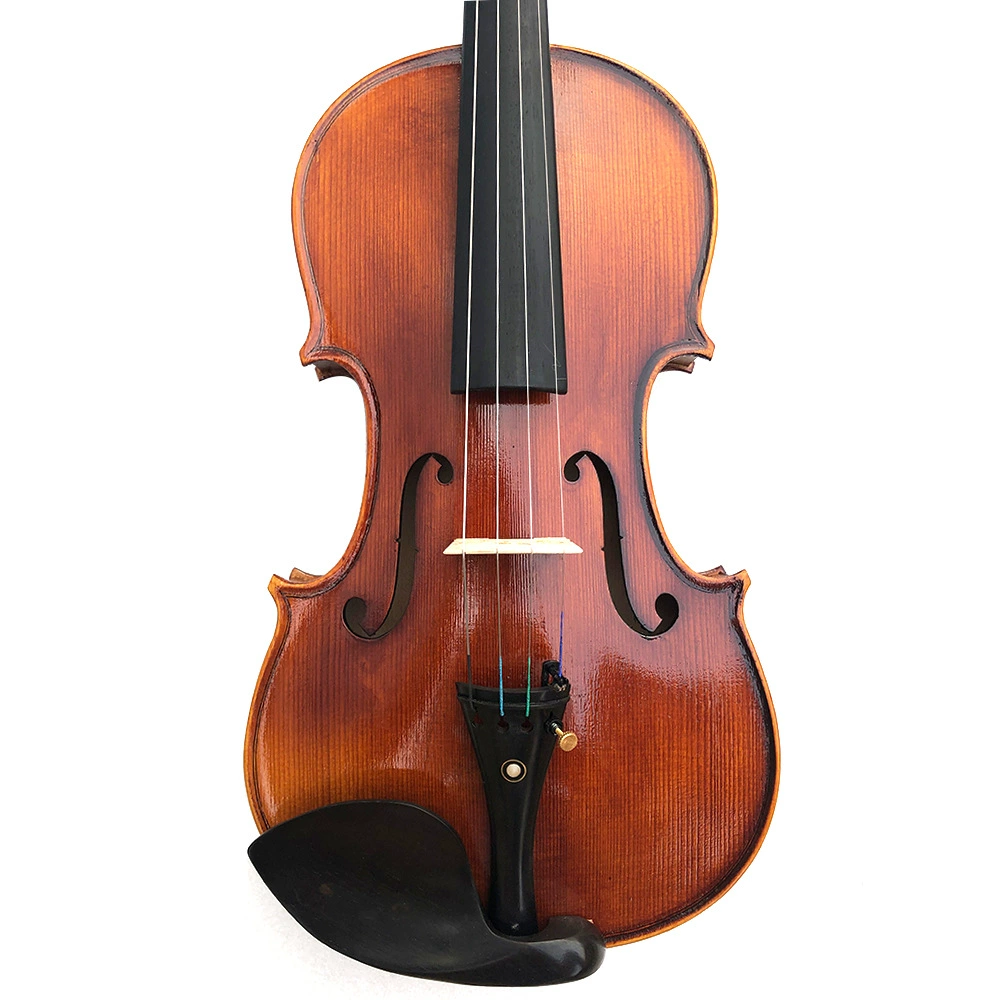 Ученики-исполнители Пингуанг Handmade Paint Violin Violin 10 Years of Maple White Pine Black Black Продавать Тайвань Templic