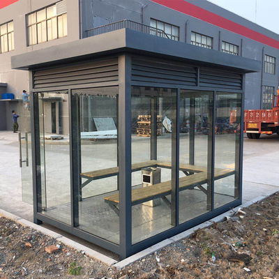 旅遊景區防火吸煙亭防風設計上海廠家亭戶外可移動亭景區專用