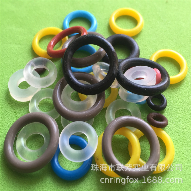黑色硅胶O型圈 透明硅胶O型圈 红色硅胶O型圈 黄色硅胶O型圈 平价