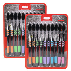 Bamboo Charcoal Toothbrush 10-Piece Set Soft Hair Family Pack Combination Set translated into English as Wholesale Antiseptic Gum Protection Bamboo Charcoal Toothbrush