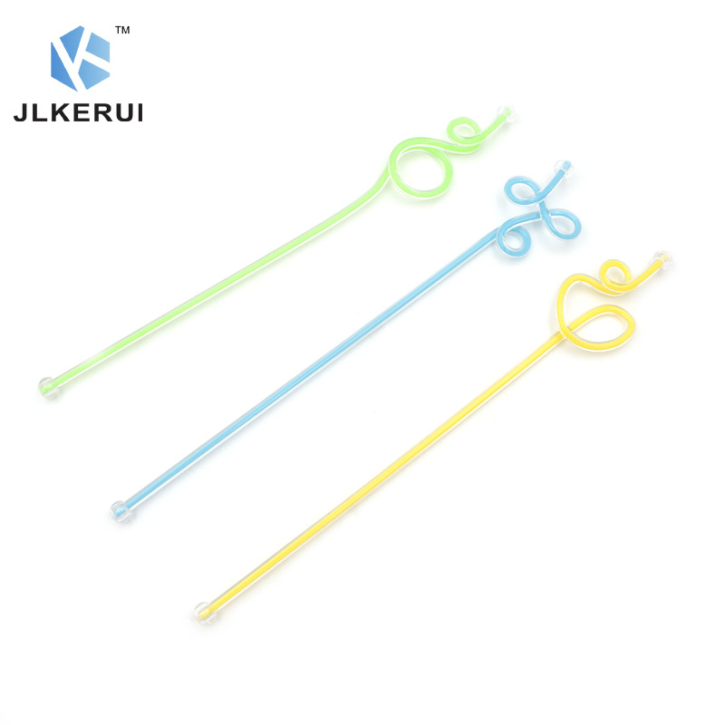 Plástico creativo acrílico cóctel palo bar bebida color núcleo arte palo vino varilla de agitación bebida fría cóctel palo