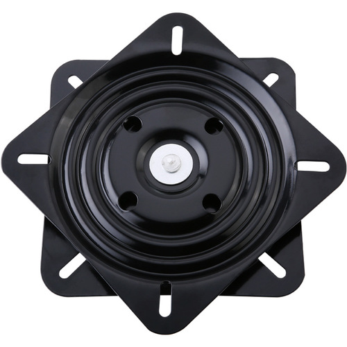 Wholesale beaded thickened sofa iron turntable, dining table black turntable, square universal rotating wheel chair TV turntable