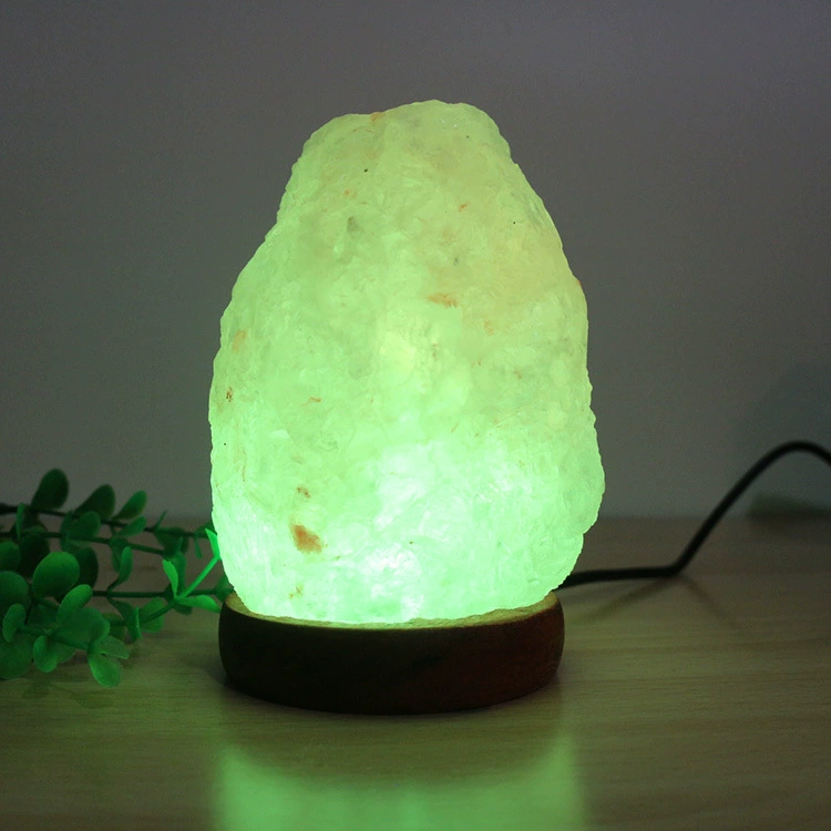 Wholesale Himalayan salt light USB salt light colorful color change warm light night light salt crystal light USB natural salt light