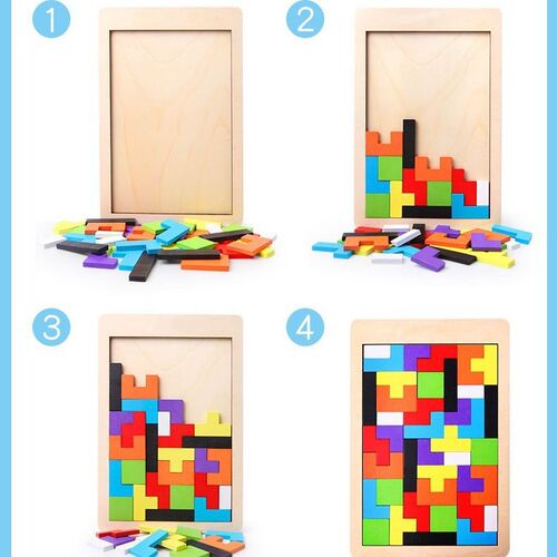 Tetris building block puzzle boys and girls baby kindergarten internet celebrity live broadcast children's educational toys