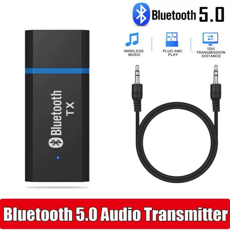 USB Bluetooth аудиопередатчик ТВ компьютер аудио передатчик 5.0 поддерживает интерфейсный передатчик USB/3.5