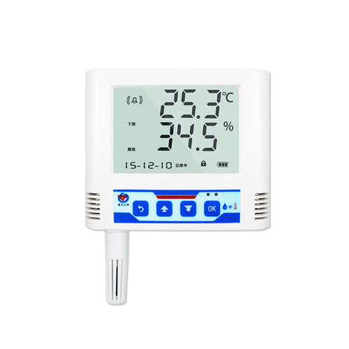 Real-time WIFI wireless hygrometer transmitter recorder remote temperature and humidity sensor sound and light alarm control