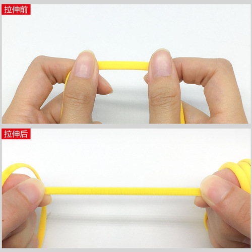 Shoelace elastic band elastic spandex stretchable no-tie shoelaces 15 colors optional factory wholesale