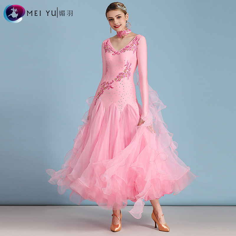Mei Yu Modern Dance Dress Performance Clothing National Standard Dance Dress Competition Clothing New Modern dress HB195 Mei Yu Modern Dance Dress Performance Clothing National Standard Dance Dress Competition Clothing New Modern dress HB195