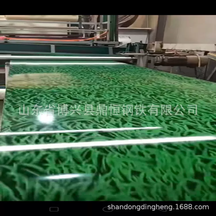 彩钢压型板  镀铝锌特厚小草迷彩印花彩涂卷加工制作折弯彩钢瓦