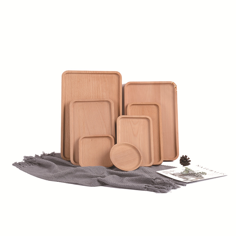Fábrica al por mayor de madera vajilla plato traje japonés cena plato Hotel cena plato de madera placa de madera bandeja de madera
