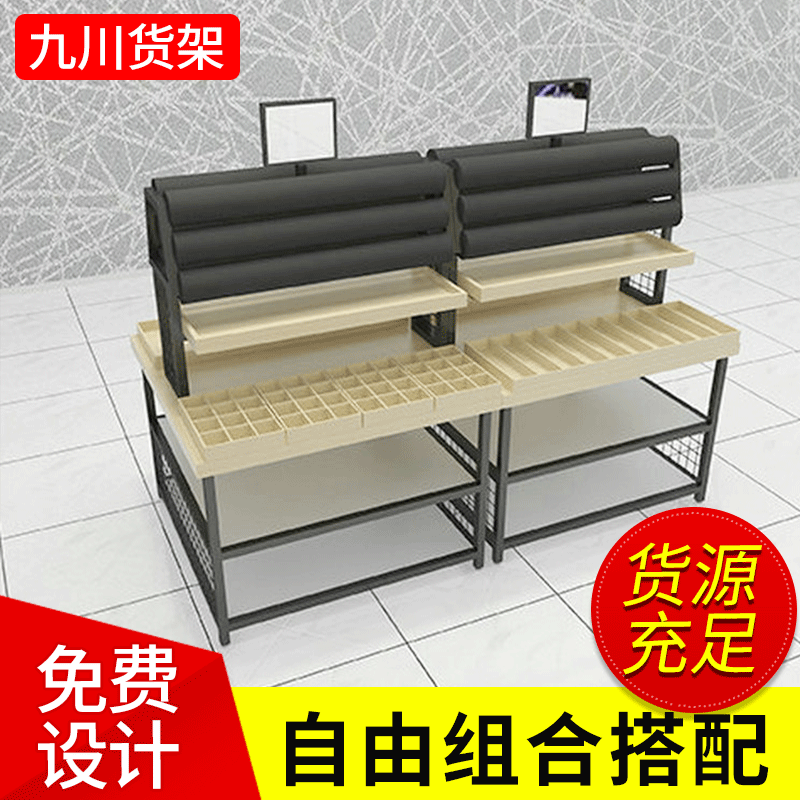 头饰发箍展示台 精品店双面耳环柜展示架 超市商场饰品摆挂货架