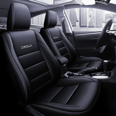 Seat Cover, Four-Season Cushion, Special | Modelə uyğun (Original) oturacaq örtükləri - xe552-standard-edition-all-black-2007-2013-old-corolla-special