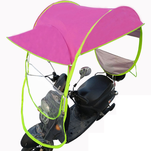 Electric car canopy advertisement umbrella sunshade pavilion electric bike canopy windproof rainproof electric car sunshade zipper