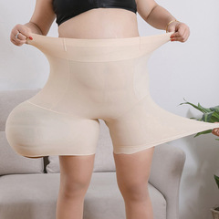 夏季大碼200斤女胖mm防走光冰絲安全褲高腰收腹寬鬆莫代爾保險褲