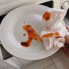 Arirang thickened kitchen paper, oil-absorbing paper, absorbent paper, multi-functional dishwashing kitchen paper towel, lazy rag