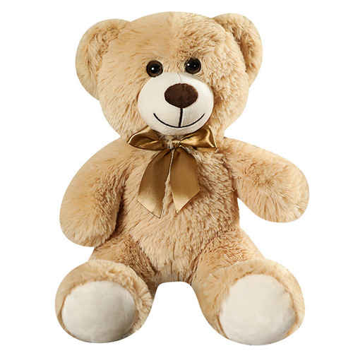 Cross-border New Colorful Bear Teddy Bear Doll Ribbon Bear Plush Toy Wedding Catch Doll Gift