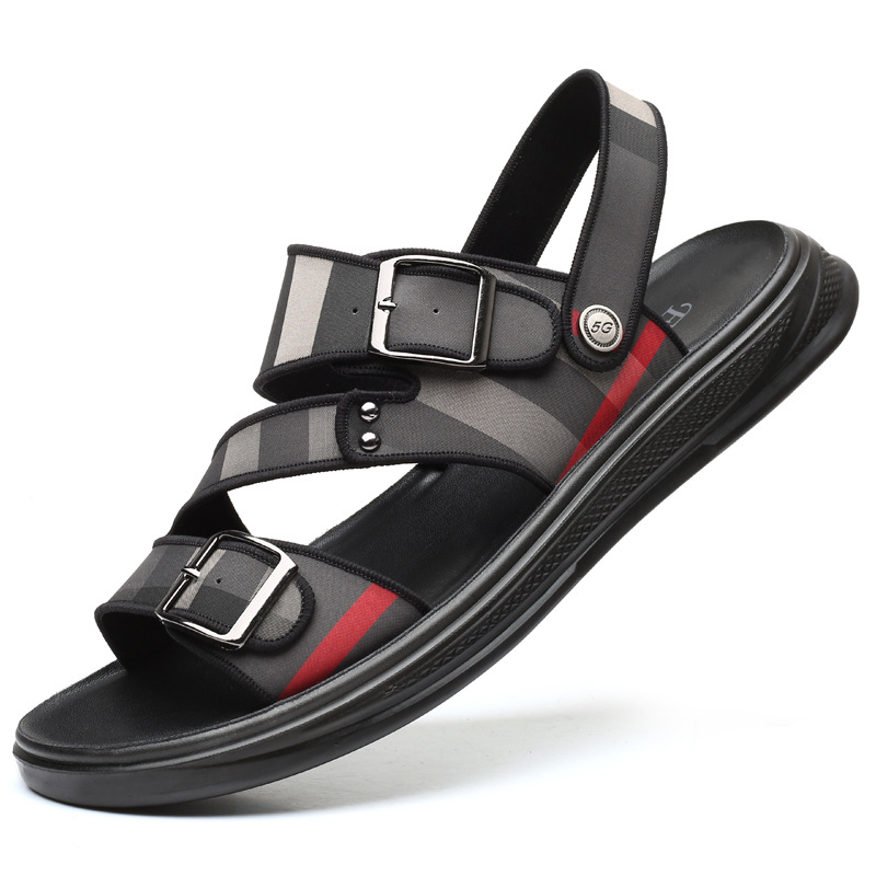Zapatillas de hombre sandalias de verano moda casual playa personalidad vietnam hombres sandalias zapatos de los hombres de látex incorporado
