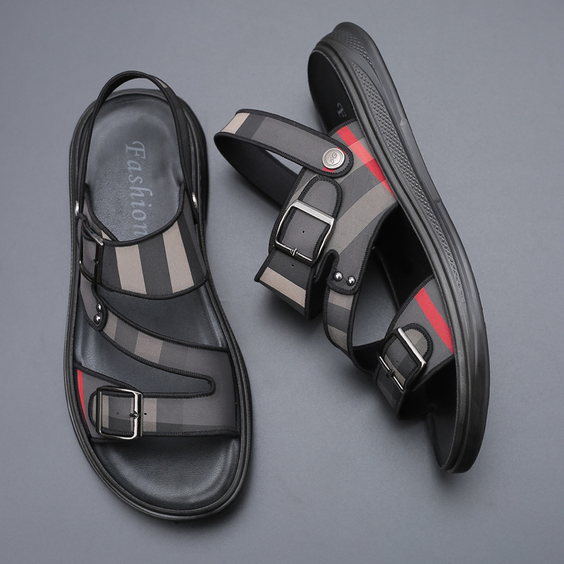 Zapatillas de hombre sandalias de verano moda casual playa personalidad vietnam hombres sandalias zapatos de los hombres de látex incorporado