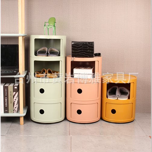 Mini small bedside cabinet simple modern bedroom corner cabinet storage cabinet multifunctional round storage cabinet