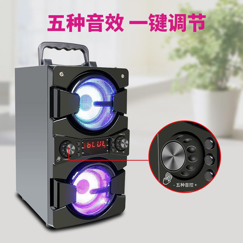 Factory direct sales charm unlimited A20 audio four speakers high volume double bass square dance charging Bluetooth audio