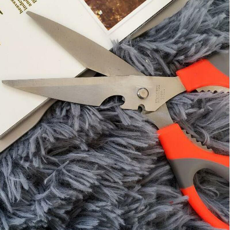 Multi-funcional de acero inoxidable tijeras de cocina tijeras de hueso de pollo barbacoa fuerte herramientas de barbacoa tijeras de comida