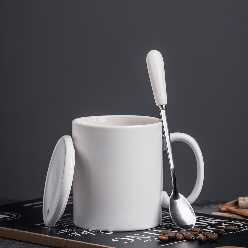 Taza de marca clásica Taza de cerámica Taza de café Taza de impresión de agua LOGO grabado