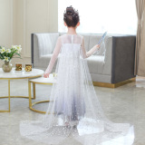 Летнее платье, юбка, детский наряд маленькой принцессы, «Холодное сердце»