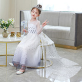 Летнее платье, юбка, детский наряд маленькой принцессы, «Холодное сердце»