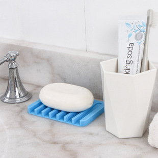 Multicoloured non-slip soap holder, silicone drying rack, (Physicals)
