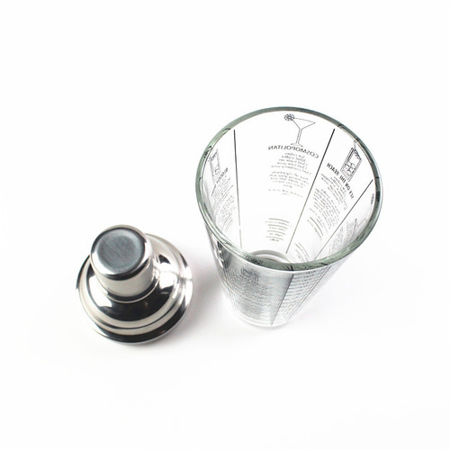 400ml Stainless Steel Glass Measuring Cup Cocktail Shaker Milk Tea Cocktail Shaker