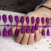 Matte fake nails for manicure, European style, ready-made product