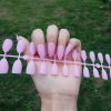 Matte fake nails for manicure, European style, ready-made product