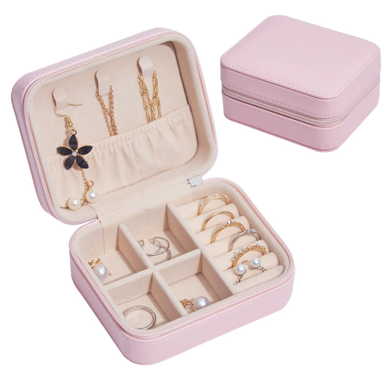 Missyu Polyurethane Storage Box: Handheld Organizer for Earrings & Rings