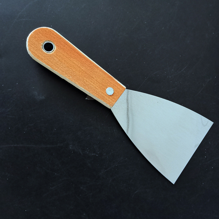 L2435 3 pulgadas mango de madera cuchillo de masilla limpieza pala raspador polvo pared 2 yuanes tienda