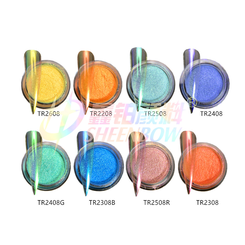 网红仙女新美甲甲油胶彩虹冰透粉独角兽极光神仙镜面人鱼霓虹厂家