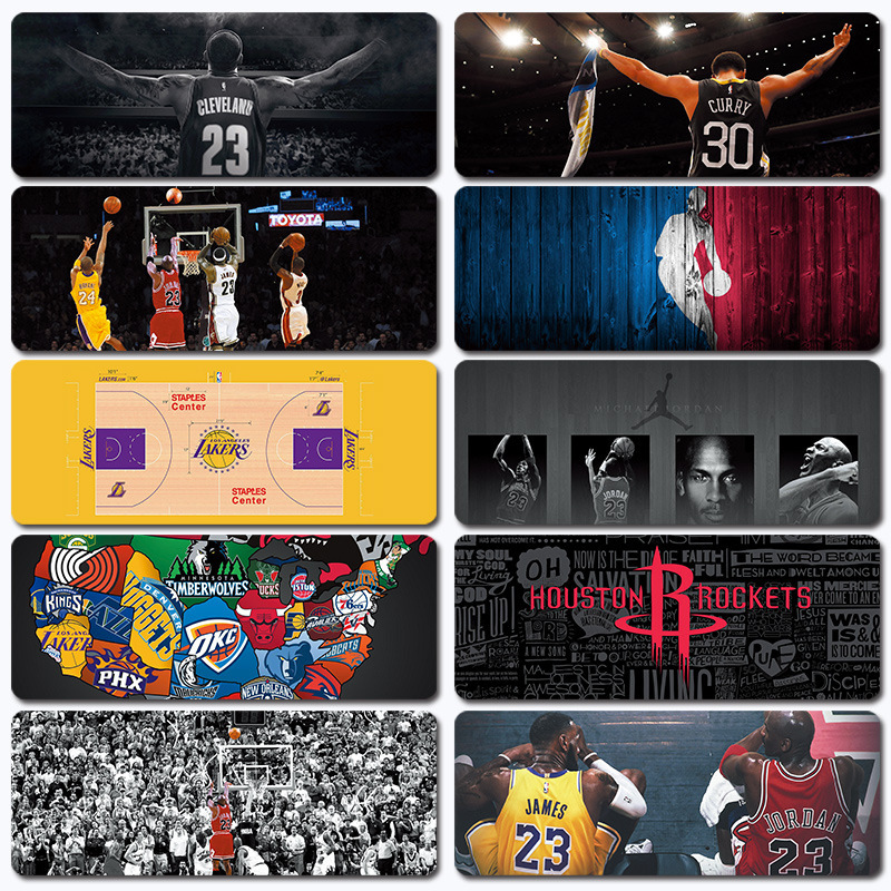 Customized Oversized Mouse Pad for Boys, Nba Basketball Sports, Office, Internet Cafe Games, Computer Edge-Locking Desk Pad Wholesale Customized Oversized Mouse Pad for Boys, Nba Basketball Sports, Office, Internet Cafe Games, Computer Edge-Locking Desk Pad Wholesale