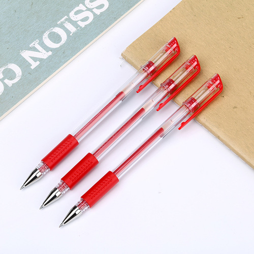 Deli Deli gel pen office supplies 6600ES signature pen black water pen 12 pieces/box stationery