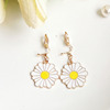 Cute cartoon earrings, fresh children's short ear clips, Korean style, simple and elegant design, no pierced ears, internet celebrity