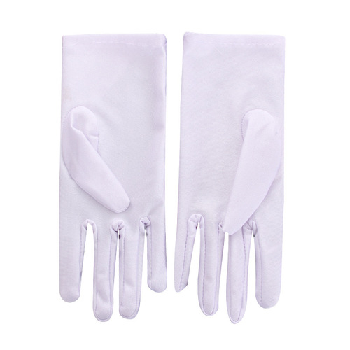 Summer sun protection gloves for ladies students five-finger thin elastic spandex wedding etiquette bride riding and driving wholesale