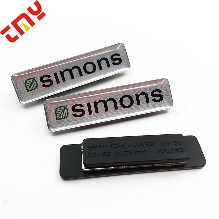 Серебряная матовая креативная пластиковая магнитная булавка из ПВХ ручной работы, золото и серебро