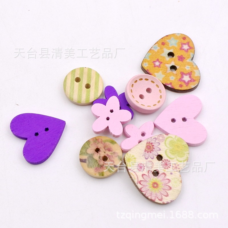 Spot botones mixtos combinación colorida botones hechos a mano rosa púrpura todo fósforo creativo retro mariposa creativo bricolaje