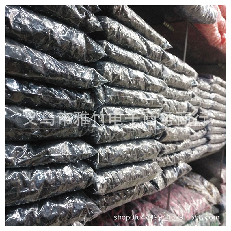 En stock brillante ojos de acrílico plana bolsa grande al por mayor sin rebabas tamaño todos DIY ojos negros