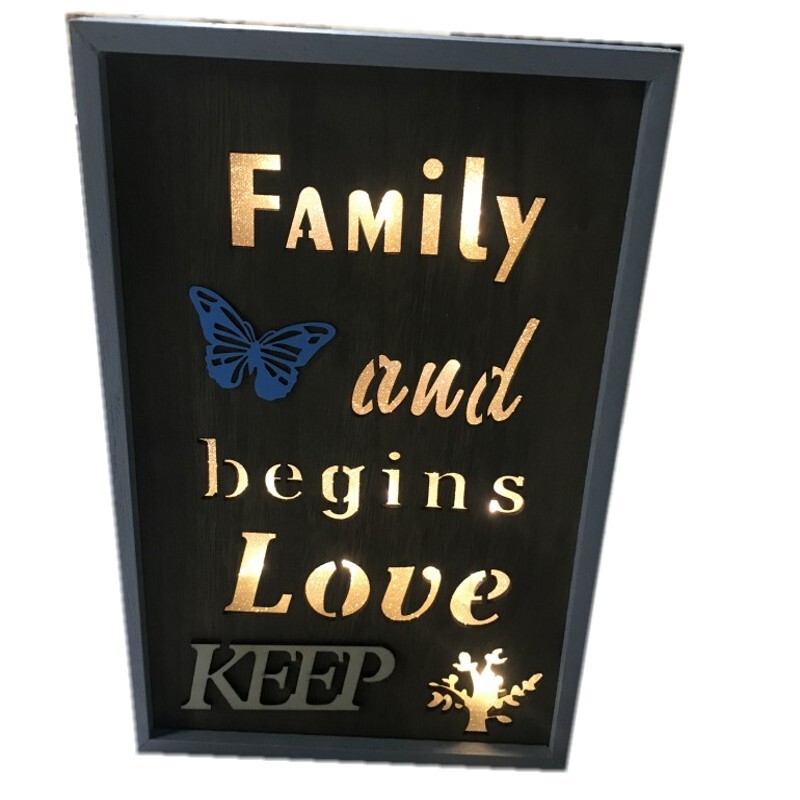 Customized Picture Frame with Lights, Empty Frame for Wall Hanging, Large Size, Solid Wood Led Lighted Decorative Light Box, Engraved Lettering Picture Frame Customized Picture Frame with Lights, Empty Frame for Wall Hanging, Large Size, Solid Wood Led Lighted Decorative Light Box, Engraved Lettering Picture Frame