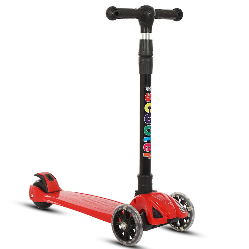Scooter para niños con un pie 2-6-9 años, niños y niñas, patinaje de tres ruedas, equilibrio plegable, nuevas ventas directas de fábrica
