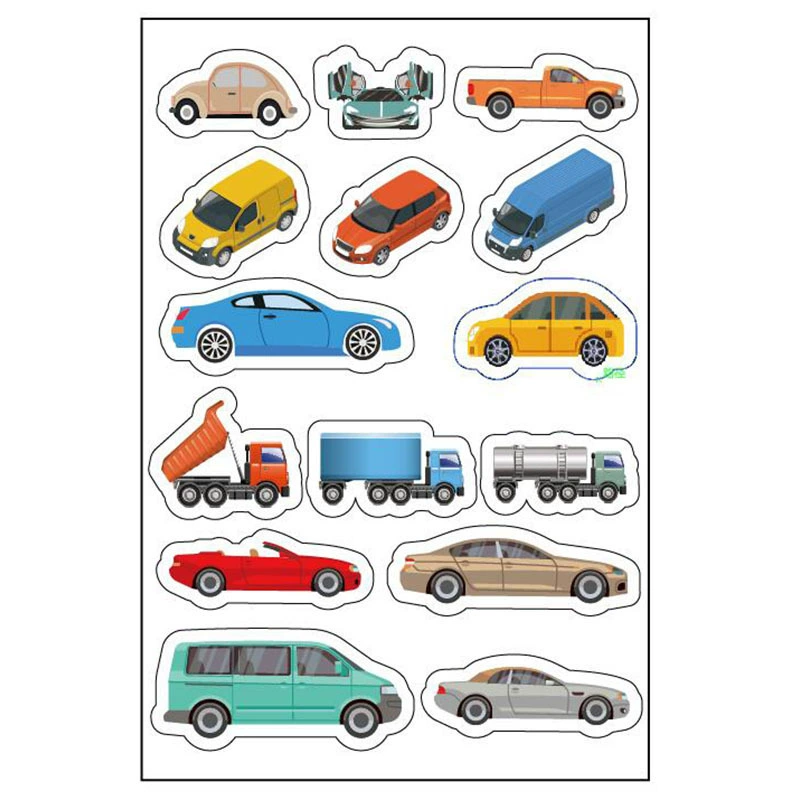 Наклейки для автомобильного грузовика Дорожные наклейки Детская спальня Наклейки на стену Декоративные автомобильные наклейки