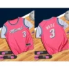 Fake two pieces (white sleeve) Heat Pink No. 3