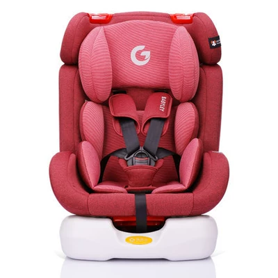 Customized baby safety seat car child safety seat car car baby chair can sit and lie forward and reverse (Car child safety seat) - red-hard-interface-model