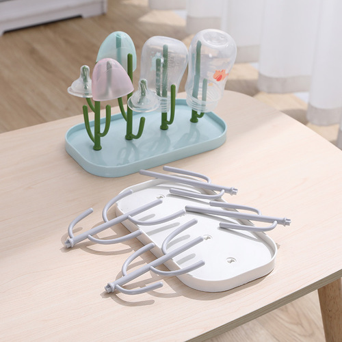 Creative baby bottle drain rack, multi-functional, detachable and sleek jewelry holder, cactus hanging drying rack