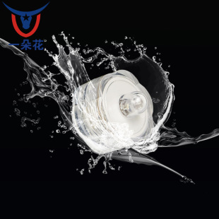 Mini pacifier shape LED Knob Swimming pool underwater waterproof atmosphere decorative light RGB petal shaped luminous diving light