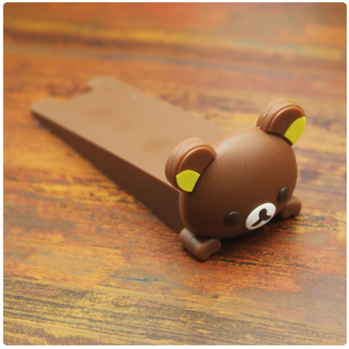 Korean version of cartoon animal door bottom door plug three-dimensional safety door card children's safety supplies soft rubber door stop door stopper